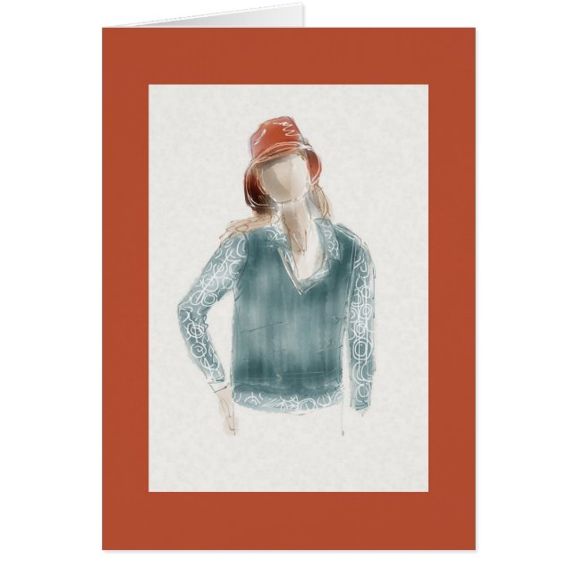 Cartão Menina de Boden (Frente)