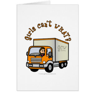 Cartão Menina de caminhoneiro