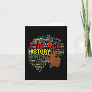 Cartão Menina de Camisa de História Negra Menina de Cotaç