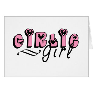 Cartão Menina de Girlie