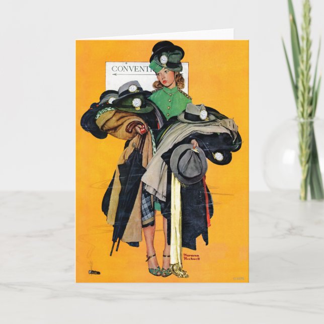 Cartão Menina de Hatcheck (Frente)