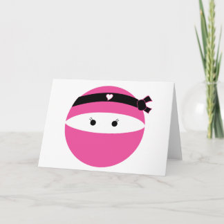Cartão Menina de Ninja