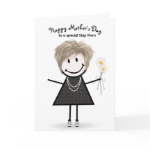 Menina de Palito Dia das Mães para Madrasta