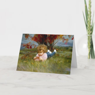 Cartão Menina de setembro