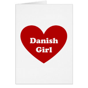 Cartão Menina dinamarquesa