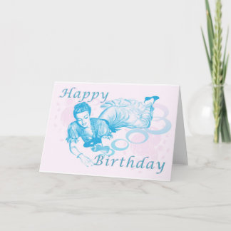 Cartão Menina do aniversário