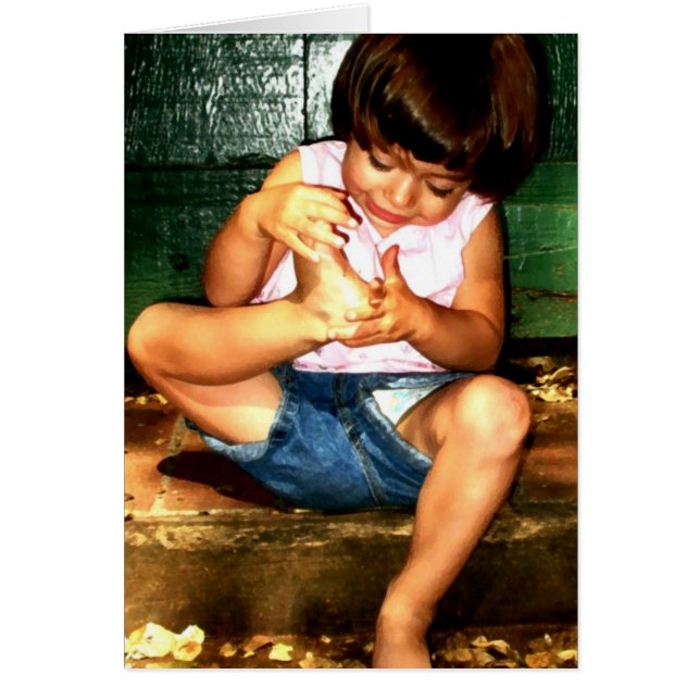 Cartão Menina na etapa (Frente)