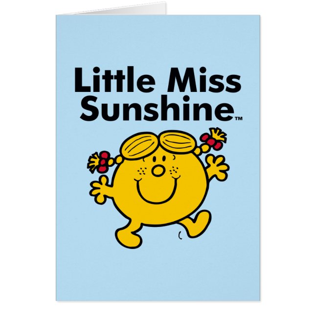 Cartão Menina | Pequena Miss Sunshine é um Ray do Sol (Frente)
