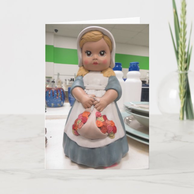 Cartão Menina Peregrina (Frente)