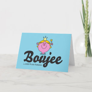 Cartão Menina Princesa Boujee