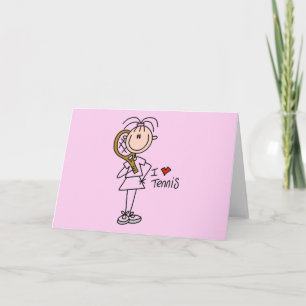 Cartão Menina que adoro Camisetas e presentes Tênis