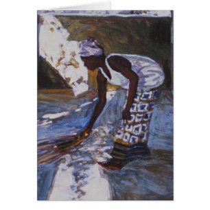 Cartão Menina que varre I 2002