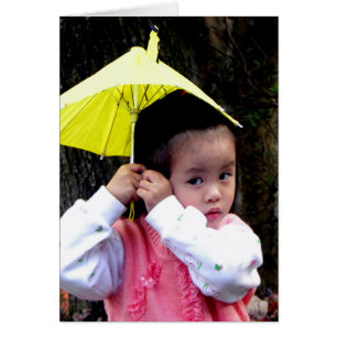 Cartão Menina taiwanesa