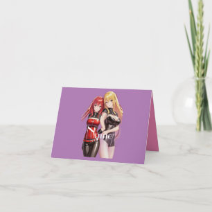 Cartão Meninas bonitas Animam Thunder_Cove