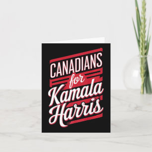 Cartão Meninas Canadianas Bonitas Para Kamala Harris Cat 
