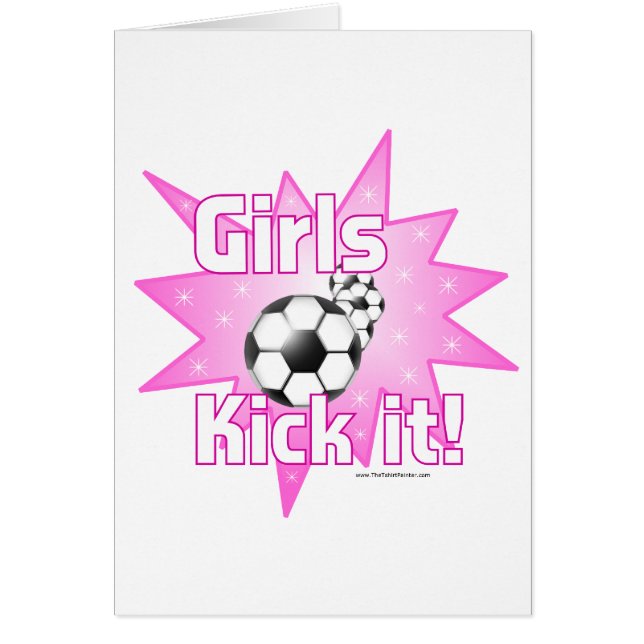 Cartão Meninas Chutem (Frente)
