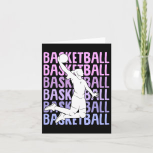 Cartão Meninas de basquete
