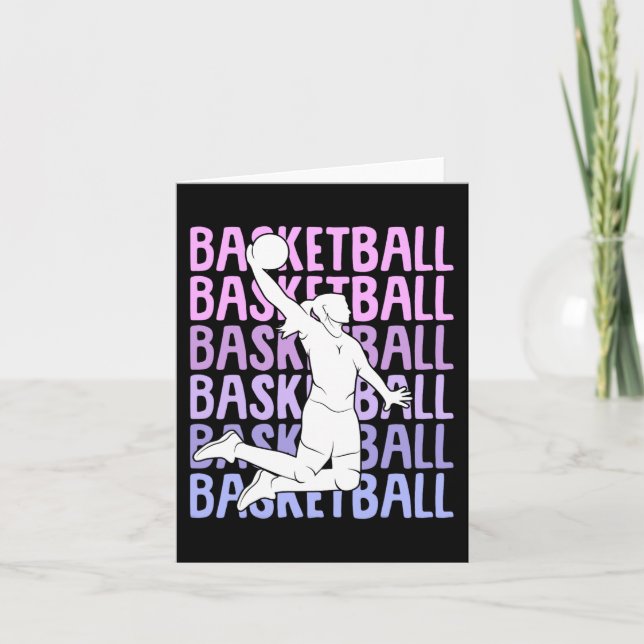 Cartão Meninas de basquete 1 (Frente)