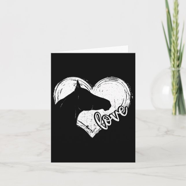 Cartão Meninas de Cavalo Equestre Correto Meninas de Cava (Frente)