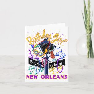 Cartão Meninas de Nova Orleans French Quarter Meninas Ani