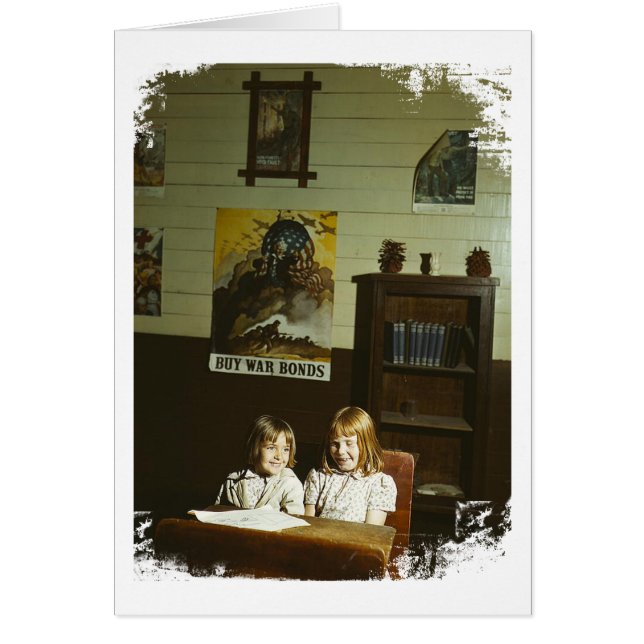 Cartão Meninas do Texas School (Frente)