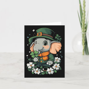 Cartão Meninas Meninos Crianças Shamrock Duende Dia de Sã