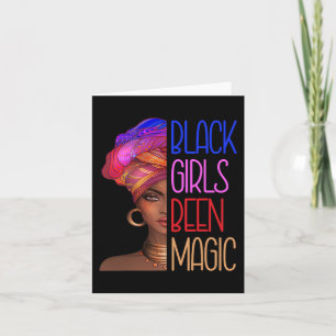 Cartão Meninas Negras Foram Rainhas Mágicas Africanas Par