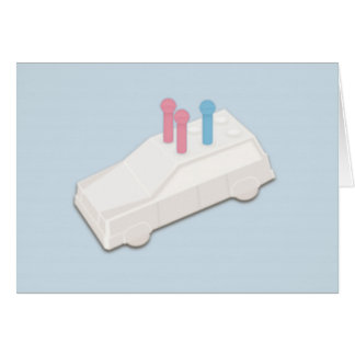 Cartão Meninas que esperam o menino