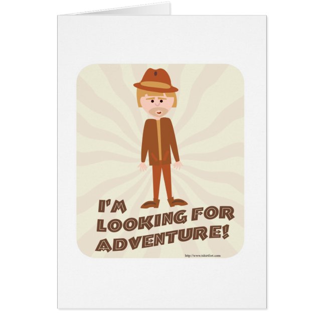 Cartão Menino da aventura do explorador da selva (Frente)