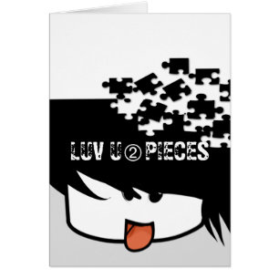 Cartão Menino de animação ultra-bonito