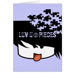 Cartão Menino de animação ultra-bonito