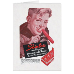 Cartão Menino do Frankfurter