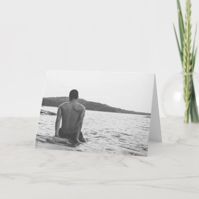 Cartão Menino do lago (Frente)