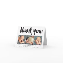 Menino Menina Obrigado 3 Foto Personalizado Cumpri