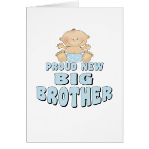 Cartão Menino novo orgulhoso do big brother