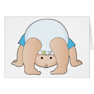 Cartão Menino principal do bebê