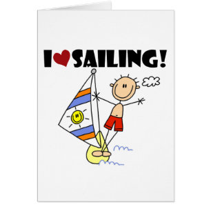 Cartão Menino que eu amo navegar