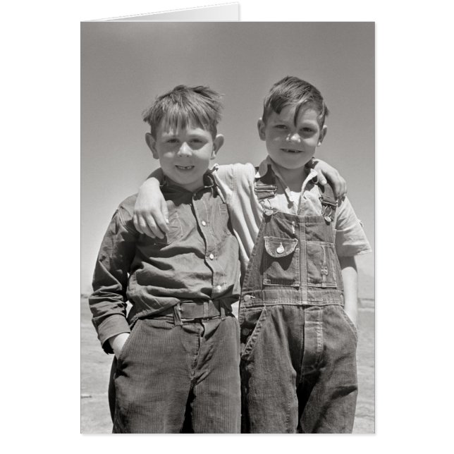 Cartão Meninos da Fazenda, 1936 (Frente)