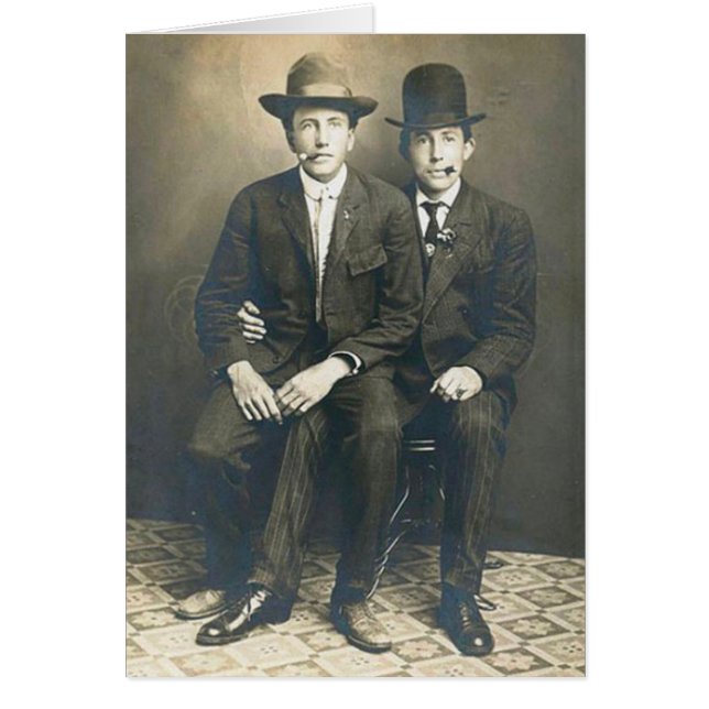 Cartão Meninos das riscas (Frente)