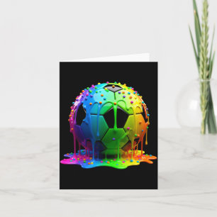 Cartão Meninos de Gotejamento de Futebol Sorvete Gotejame