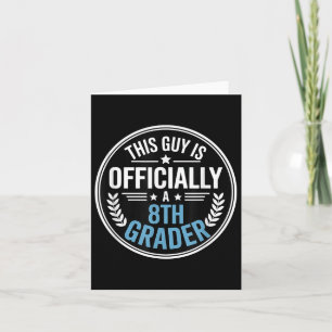 Cartão Meninos De Volta À Escola 8.o Grau 2025 Primeiro D