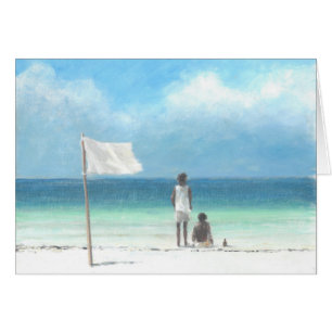 Cartão Meninos na praia Kenya
