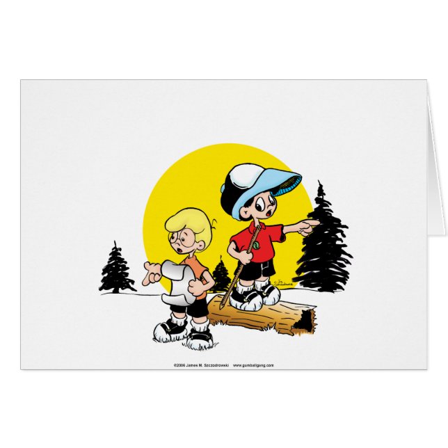 Cartão Meninos perdidos (Frente Horizontal)