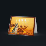 Cartão   Menorah3 de Chanukah do german shepherd<br><div class="desc">Recordar a família e os amigos durante a estação de Chanukah é uma maneira maravilhosa de permanecer em contacto com as pessoas que você ama e se importa aproximadamente. Eu criei estes cartões de Chanukah do cão com amor e o cuidado e eu somos certos que qualquer um que ama...</div>