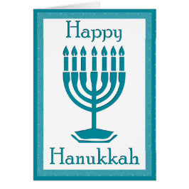 Cartão Menorah gravada