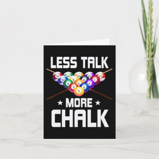 Cartão Menos Fale Mais Piscina De Chalk Snooker Billiard