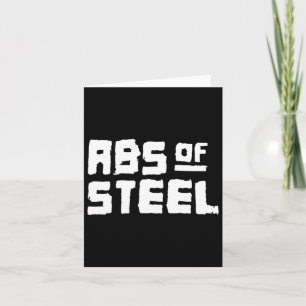 Cartão Mens Abs De Construção De Malhações De Aço