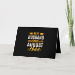 Cartão Mens Best Husband Desde agosto de 1988 - Engraçado<br><div class="desc">Mens Best Husband Desde agosto de 1988 - Engraçado 32</div>