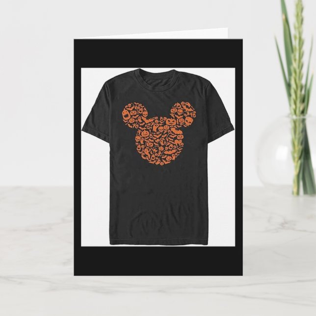 Cartão Mens Characters Mouse Ears Halloween Icons  (Frente)