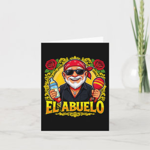 Cartão Mens El Abuelo Funny Design Para Os Avós Mexicanos